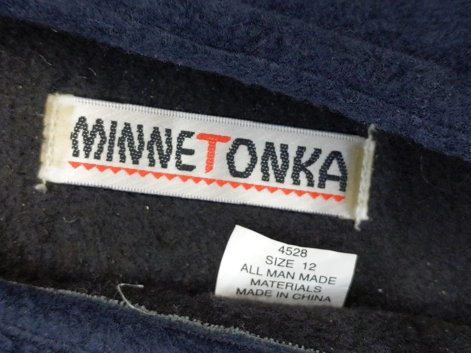 Sapatos Minnetonka Masculino Tamanho 12 Espuma de Memória Casa Chinelos Conforto Lã Interior - Imagem 4 de 4