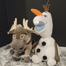 Disney Frozen Olaf  Sven Plush Bundle Sparkle Olaf 12  Stuffed Animal Set