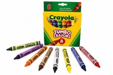 Crayola 8 Jumbo Crayons Lot Of 2 Boxes Easy Grip Toddlers Preschool Break Resist