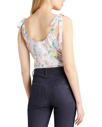 Cinq À Sept Light Washed Floral Tied Marta Cami Women's - Picture 2 of 4