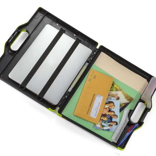Carry All Clipboard Storage Box, Letter/Legal Size, Black & Green (83325) - Picture 4 of 8