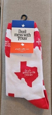 DON'T MESS WITH TEXAS Womens Pair of Socks by Socksmith 