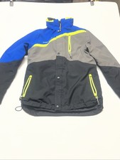 Pre-Owned CDI Choko Design Blue, Grey Black Ski Snowmobile Coat Jacket Size 14