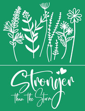 Wildflowers Silk Screen Stencils Self Adhesive Stronger Screen Printing Stencil