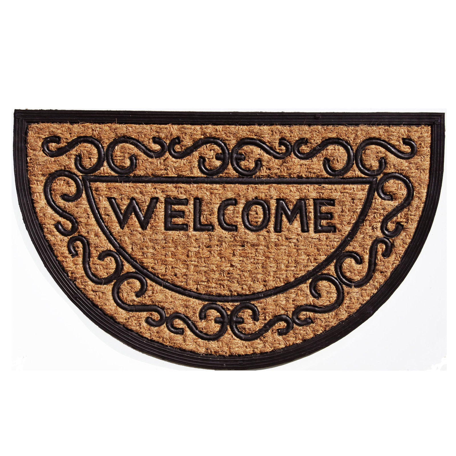 Nina 18x30 Coir and Rubber Doormat for Durability and Style