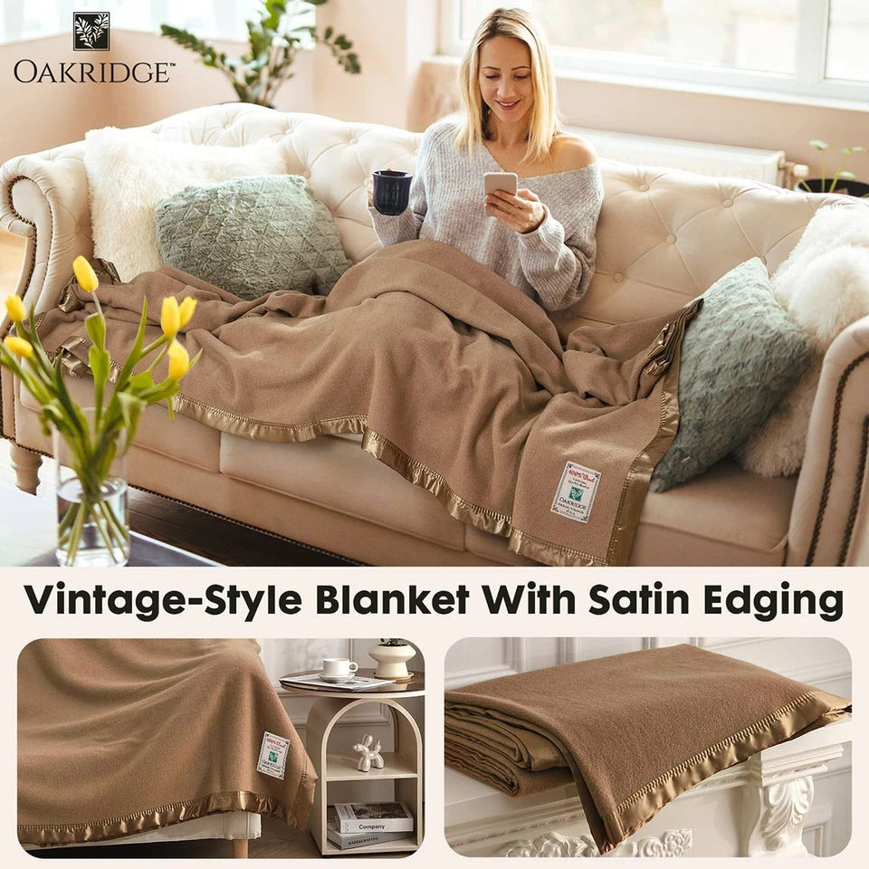 Heirloom Australian Wool Blanket by OAKRIDGETM - Image 3 of 4