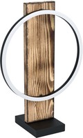 Weiß Schwarz Dunkle Holz Moderne Tischlampe Nachtlampe 3000K 1700Lm IP20