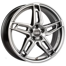 4x Alufelgen DBV 5DS 005 shadow silber 8x18 ET48 LK5 112 18 Zoll Felgen Alu
