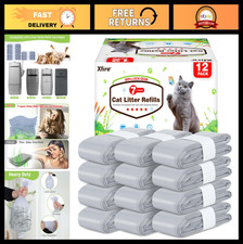 12 Pack Odor Lock Cat Litter Refill Bags Compatible with Litter Genie XL/Plus
