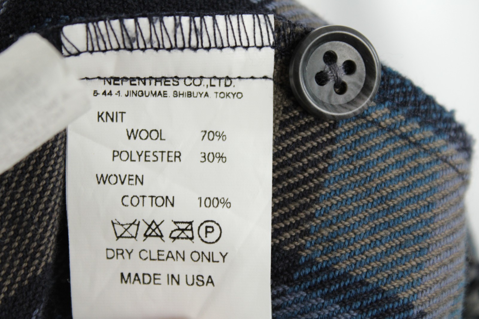 ENGINEERED GARMENTS Gray Wool Herringbone & Plaid… - image 7