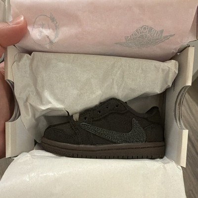 Nike Jordan 1 Low OG Travis Scott Velvet Brown TD size 5C DS