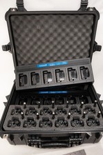 Motorola CP200 UHF Lot of 12 Two-Way Radios 16 Channel w/ 6-Slot Charger