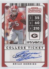 2020 Panini Contenders Draft Picks College Ticket Brian Herrien #318 Auto 4z8