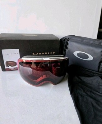 NEW Oakley Flight Deck M Snow Goggles-Prizm- Garnet Lens | eBay