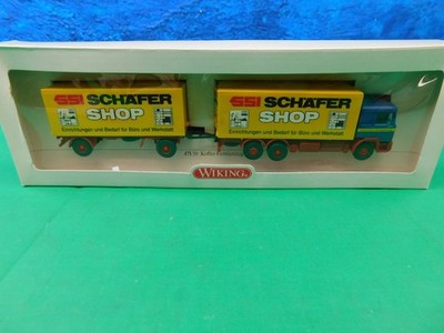 C22 Wiking 1:87 H0 47150 MAN Koffer Fernlastzug Schäfer Shop OVP TOP