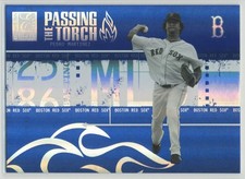 Pedro Martinez 2005 Donruss Elite Passing the Torch Blue /1000 #PT-25 Boston Red