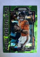 2021 Panini Prizm - New Recruits Justin Fields #NR-4 Green Ice Prizm (RC)