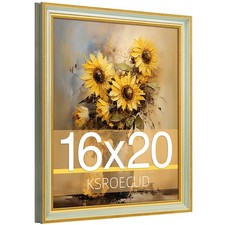 KSROECUD 16x20 Picture Frame, HD Real Glass Ornate Vintage 16x20 Photo Frame