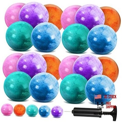 25 Pcs Fun Bouncy Balls 13 Inch Marbleized Bouncing Balls Mixed Colors Fresh