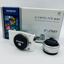 OLYMPUS PEN Mini E-PM1 Mirrorless Camera W/lens Tested Used From japan