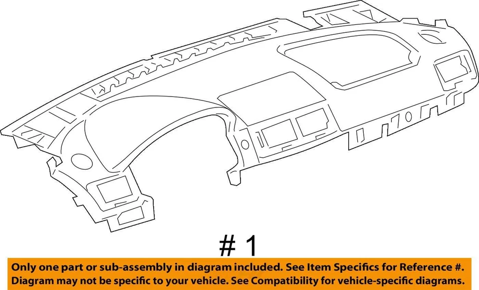 ПОДХОДИТ ДЛЯ 2005-2008 CHEVROLET КОБАЛЬТОВАЯ ПАНЕЛЬ I/P UPR TR * ОЧЕНЬ DK 15274557 - НОВЫЙ OEM - Изображение 3 из 3