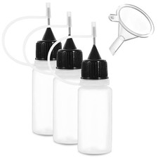 3pcs Needle Tip Glue Bottle 20ml Precision Tip Applicator Dispenser Bottles With