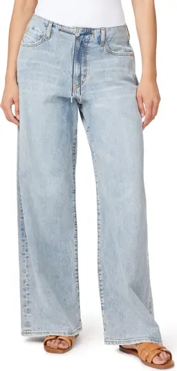 habitual Mid Rise Drawcord Wide Leg Jeans In Pacific Sz 30 wmns 10 NWT