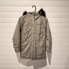 Columbia Nordic Strider Girls Parka M 10/12 Olive Green Omni-Heat Winter Jacket