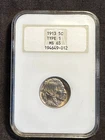 1913 5C Type 1 Buffalo Nickel - NGC fatty old holder MS 65