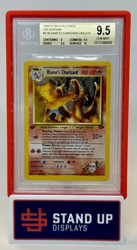 Pokemon Charizard Gym Challenge 1st Edition Holo Rare #2 BGS 9.5 Gem Mint