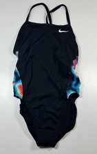 Nike Hydrastrong One Piece Swimsuit Womens Black Size 10/36