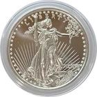 SAINT GAUDENS HIGH RELIEF 1 TROY OZ .999 SILVER GEM BU PROOF-LIKE TRIBUTE ROUND