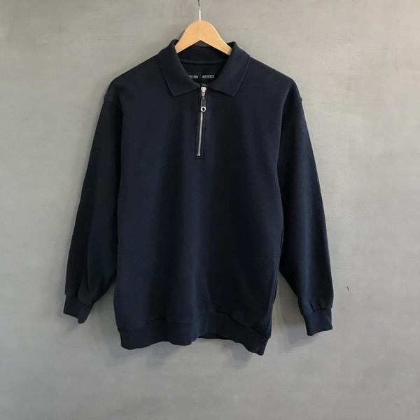 Men Escada Sweater Navy Cotton 38 / M / 46