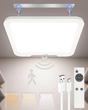 Rechargeable LED Ceiling Light Motion Sensor 7500mAh Battery Operated Shed Light