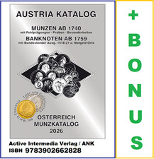 ANK-Österreich-Münzkatalog-2026-Münzen-ab-1745-Austria-Netto-Katalog