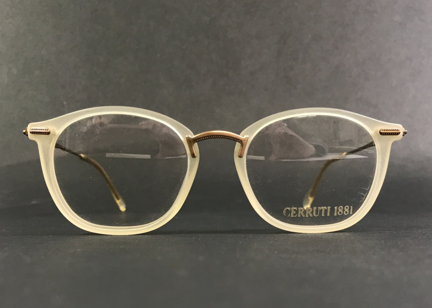 Cerruti 1881 Eyeglasses Frames C1311 B Matte Beige Gold Square 47-18-140 12990₽