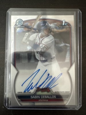 2023 Bowman Draft - Chrome Prospect Autographs Sabin Ceballos #CDA-SC (AU, RC)