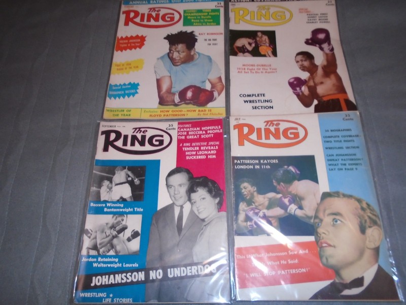 4 issues The Ring magazine with wrestling coverage Patterson Moore Sugar Ray 