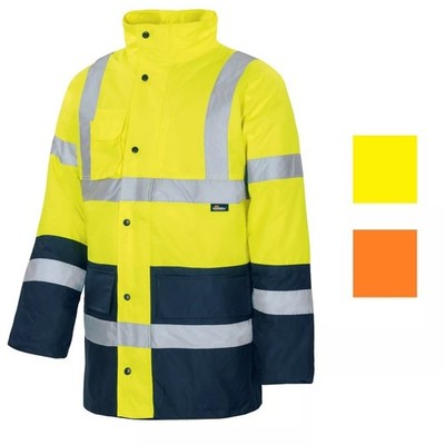 VIZWELL Warnschutz Jacke VWJK 05 Warnschutzjacke Warnjacke Warnschutzparka  