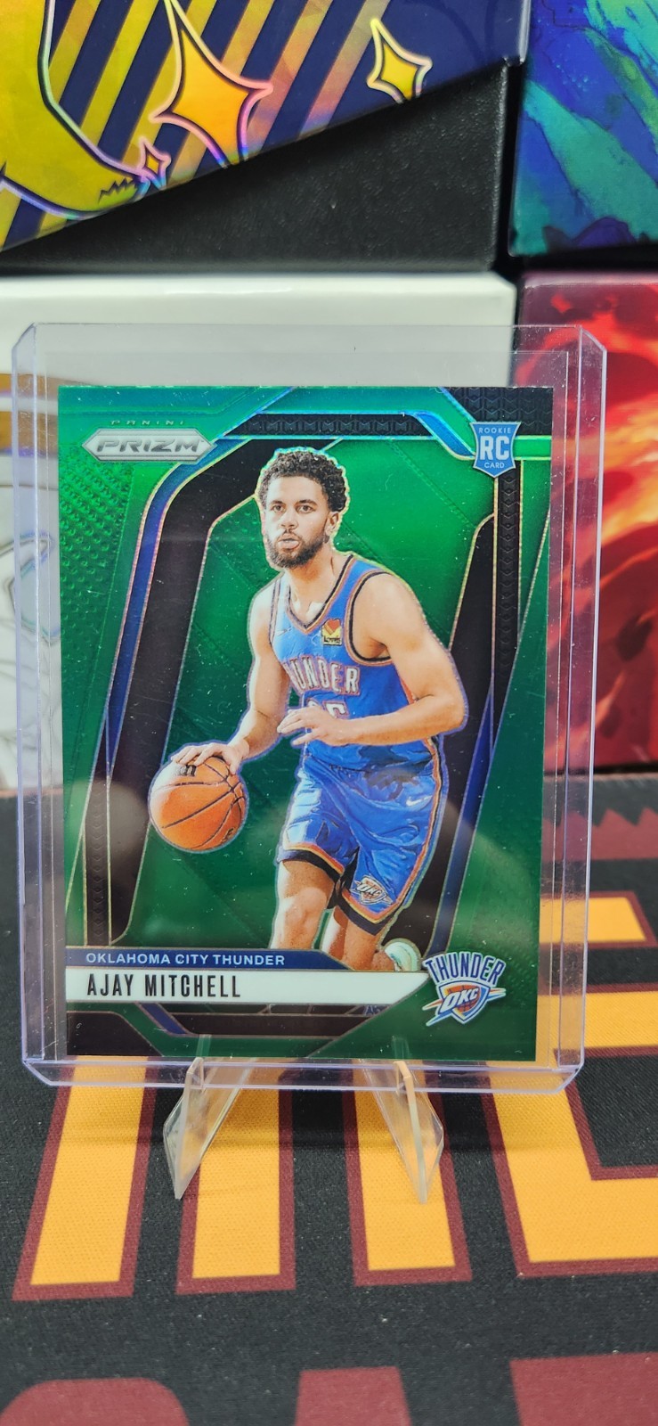 2024-25 Panini Prizm - Ajay Mitchell #226 Green Prizm (RC)