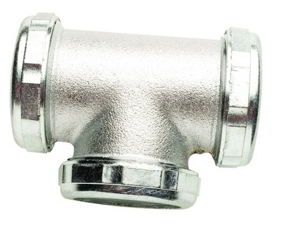 3-pack Plumb Pak PP136 3-Way Tube Tee With Nuts And Washers, 1-1/2 In, Slip
