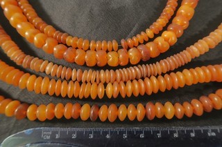 5 strands horn beads 7 10mm IM63 horn beads Asia Asia brown amber A5