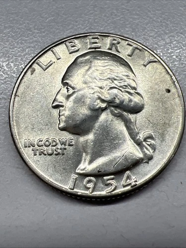 UNC 1954 25c Washington Quarter Actual Coin Please Checkout My Other Inventory