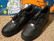 Nike Air Force 1 '07 Low Triple Black Men's Black Leather Sneakers CW2288-001
