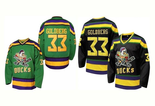 MIGHTY DUCKS (Goldberg) Headgear Classics Hockey Green Jersey ~Never Worn~ 2XL