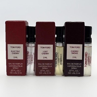 Tom Ford Set of 3 Lost Cherry/Cherry Smoke/Electric Cherry EDP Sample Spray 2ml 