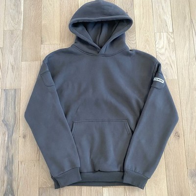 Comfrt Travel Essentials Hoodie Mens Medium Oversized Steel Grey Pockets