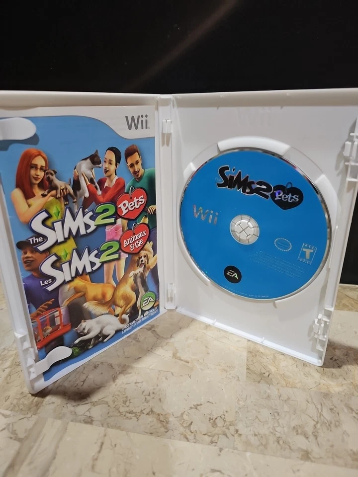 The Sims 2: Pets (Nintendo Wii, 2007) Authentic Complete In Box - Image 3 of 4