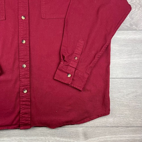 Men's Vintage Wrangler Red Long Sleeve Shirt Size 2XL - Picture 3 of 7