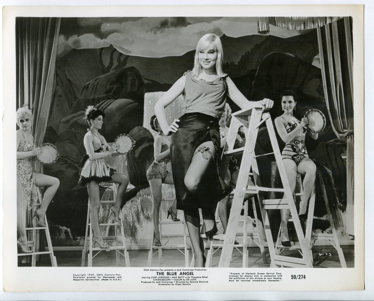 The Blue Angel 8x10 Promo Still- 1959- May Britt with dancers FN | eBay The Blue Angel 8x10 Promo Still- 1959- May Britt with dancers FN | eBay